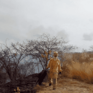 Brigada forestal controla incendio en el cerro de Totoltepec tras dos horas de combate