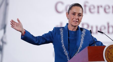 Sheinbaum asisitió a la conmemoración del aniversario 112 del Día del Ejército mexicano. EFE/ I. Esquivel