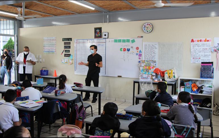 La Secretaría de Salud proyectaba instalar un centro de vacunación en la primaria, sin embargo, se plantea que la vigilancia epidemiológica dure por lo menos dos semanas. CORTESÍA