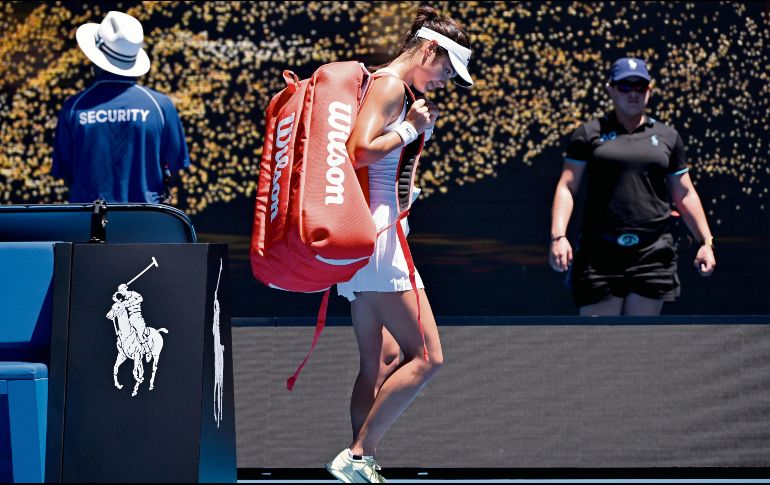 Raducanu perdió su enfrentamiento contra Karolina Muchova. AFP/W. West