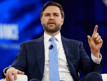 JD Vance destacó la capacidad negociadora de Trump, quien se hizo famoso por su libro "The Art of the Deal" y que, en su primer mes en la Casa Blanca, ha intentado poner fin tanto a la guerra en Ucrania como en Gaza. EFE / W. Oliver