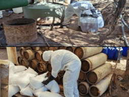 El personal militar que realizó el hallazgo procedió a inhabilitar los laboratorios y dio parte a la Fiscalía General de la República (FGR). SUN/ ESPECIAL