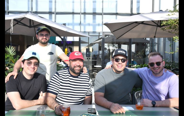 Pedro Godínez, Emilio Virgen, Marco Reyes , Eduardo de la Paz y Ricardo Cueto. GENTE BIEN JALISCO/ Marifer Rached