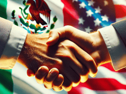 La mandataria mexicana propuso reformar los artículos 40 y 19 de la Constitución Mexicana, para prohibir cualquier intento de intervención extranjera e incrementar las sanciones para quienes trafiquen armas. ESPECIAL/DALL-E