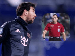 Lionel Messi durante el partido de la Concacaf Champions Cup, arbitrado por Marco Antonio Ortiz. AP Photo / ARCHIVO / IMAGO 7