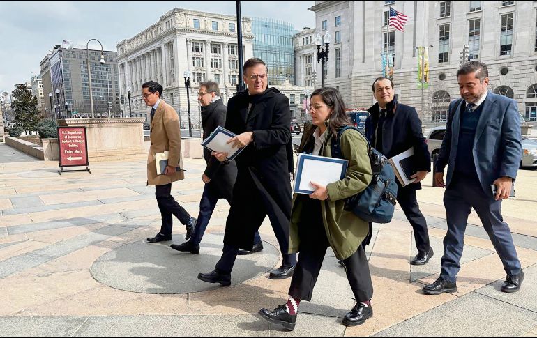 Marcelo Ebrard se reunió con funcionarios estadounidenses para abordar posibles aranceles y fortalecer la cooperación bilateral. ESPECIAL