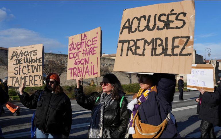 En Francia múltiples activistas se manifiestan en contra del abuso sexual a partir del caso de Gisèle Pélicot. AP / ARCHIVO