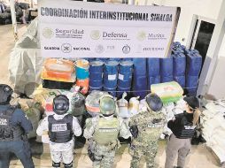 Desde que inició la ola de violencia en Sinaloa han aumentado los decomisos de drogas y armas. AFP/Ejército Mexicano