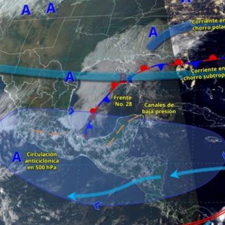 Frente Frío 28 provocará lluvias y temperaturas extremas esta semana