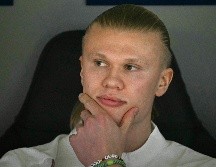 El delantero noruego vio cómo su equipo cayó en los dos partidos en los que no jugó. AFP/J. Soriano