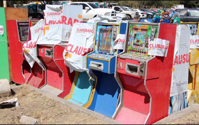 La operación de estas maquinitas está prohibida en el Reglamento de Giros Comerciales, Industriales y de Prestaciones de Servicios del municipio. ESPECIAL / GOBIERNO DE TLAJOMULCO