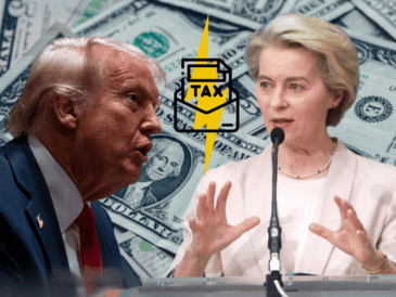 La UE insiste en que reaccionará firmemente a los aranceles de EE.UU. pero defiende el diálogo. EFE/A. Drago/EFE/O. Hoslet/CANVA.