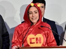 La priista llamó la atención debido a su caracterización. X/@GPPRIDiputados