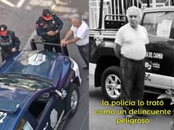 Durante su detención, solo recibió una comida a pesar de haber informado que debía tomar medicamentos para la hipertensión.  TIKTOK/@curanderito