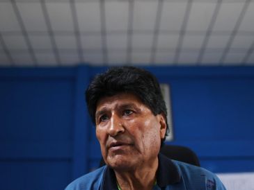 El exmandatario presentará su candidatura presidencial para las elecciones del 17 de agosto con el partido Frente para la Victoria (FPV),. EFE / L. GANDARILLAS