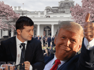 Durante una rueda de prensa conjunta al primer ministro britanico Starmer, Trump se retracta tras llamar ‘dictador’ a ZelenskiAFP/M. Ngan/AFP/C. Platiau/CANVA.