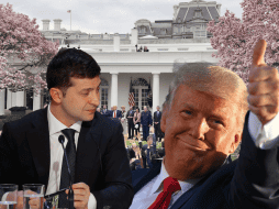 Durante una rueda de prensa conjunta al primer ministro britanico Starmer, Trump se retracta tras llamar ‘dictador’ a ZelenskiAFP/M. Ngan/AFP/C. Platiau/CANVA.