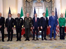 Las secretarías de Relaciones Exteriores, de Seguridad, de Defensa Nacional y de Marina participaron en la primera reunión binacional sobre seguridad en Washington, D.C. EFE/L. Nolly.