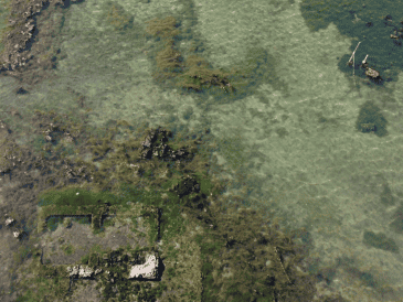 Así lucen los restos de una villa romana encontrada en Nápoles. EFE / Alcalde De Bacoli Josi Gerardo Della Ragione