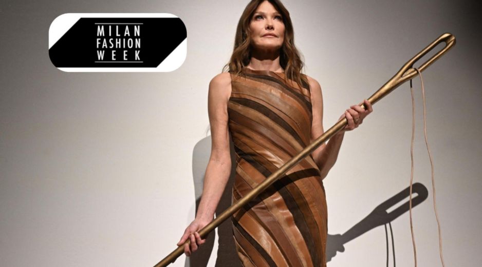 La obra representó un símbolo de la artesanía y destacó en la cuarta jornada de la Semana de la Moda milanesa. EFE / EPA / D. DAL ZENNARO