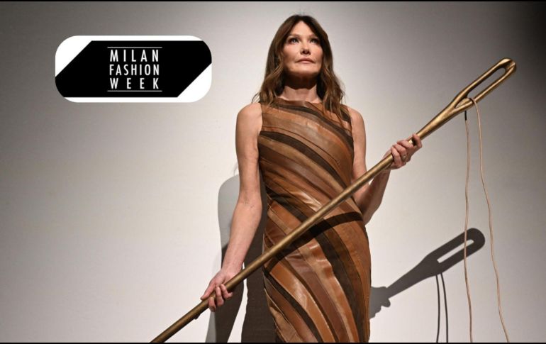 La obra representó un símbolo de la artesanía y destacó en la cuarta jornada de la Semana de la Moda milanesa. EFE / EPA / D. DAL ZENNARO