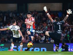 Luis Rey anotó en el 90+2 aprovechando un remate concedido por Álex Padilla. IMAGO7/E. Sánchez