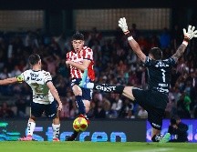 Luis Rey anotó en el 90+2 aprovechando un remate concedido por Álex Padilla. IMAGO7/E. Sánchez