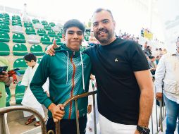 Gerardo Quirino. El alcalde de Tlajomulco convivió con deportistas del municipio. ESPECIAL