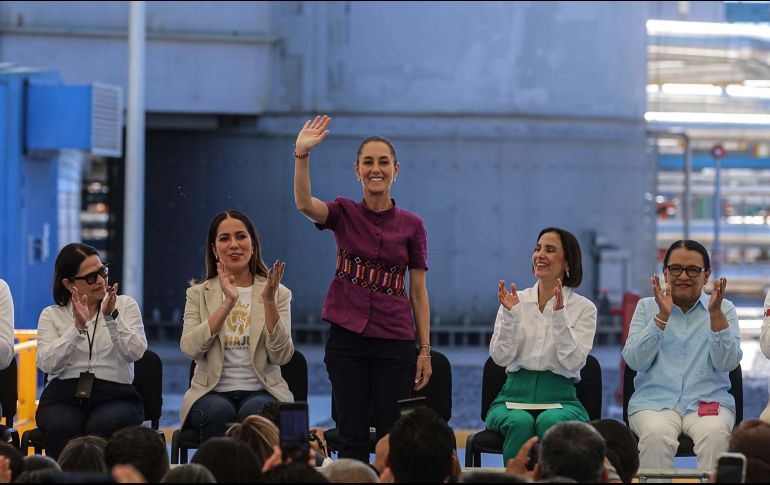 Claudia Sheinbaum. La Presidenta destacó el fortalecimiento de la CFE durante  los sexenios de la 4T. SUN/G. Pano
