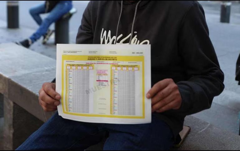 Estas boletas serán distintas a las de las elecciones para elegir a personas legisladoras o a candidatos y candidatas del Ejecutivo Federal. SUN / D. SIMÓN