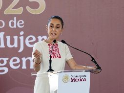 Al encabezar la ceremonia de arranque de obras del Programa de Vivienda para el Bienestar en Colima, la Mandataria federal afirmó que no hay ningún país que realice una elección judicial. SUN / H. SALVADOR