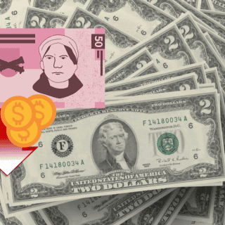 Peso mexicano CAE al cierre de jornada