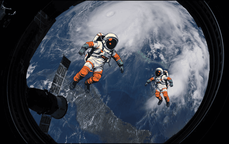 Además regresarán otros dos astronautas que llegaron a la estación espacial en septiembre. NOTIMEX/ARCHIVO