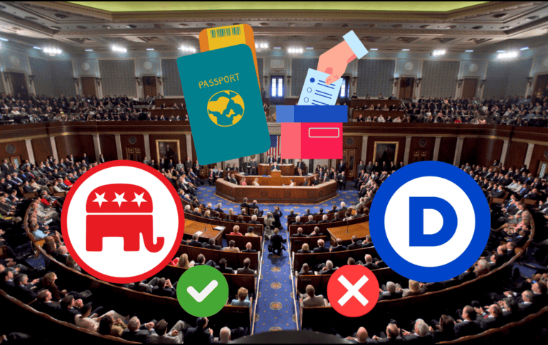 En Estados Unidos, los Republicanos avanzan con proyecto de ley que obliga a los votantes a demostrar su ciudadanía. EFE/JL. Scalzo/CANVA.