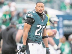 Saquon Barkley corrió para más de dos mil 500 yardas entre temporada regular y playoffs. AFP/M. Leff