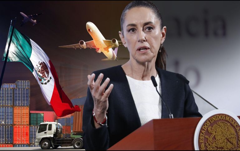 Claudia Sheinbaum reitera que su gobierno esperará hasta el domingo para anunciar las medidas que tomará en respuesta a los aranceles. EFE / M. Guzmán