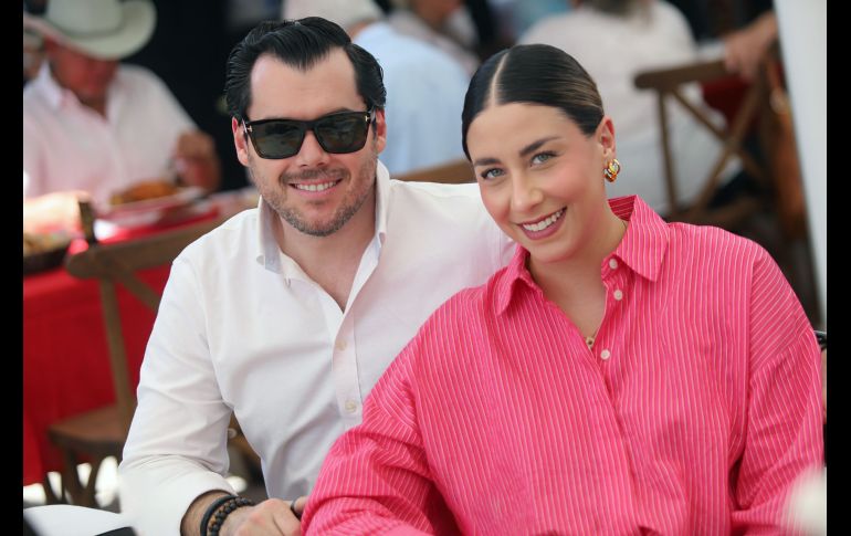 Rodrigo Aguirre y Leticia Hernández en la séptima corrida de toros Temporada 2025. GENTE BIEN JALISCO / C. Jimeno