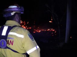 El fuego fue declarado controlado a las 22:00 horas. CORTESÍA/Protección Civil Zapopan
