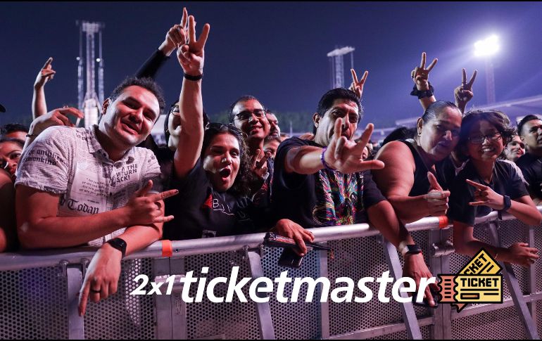 Estos son todos los conciertos en Ciudad de México que cuentan con la promoción del jueves 2x1 en Ticketmaster. EL INFORMADOR / ARCHIVO