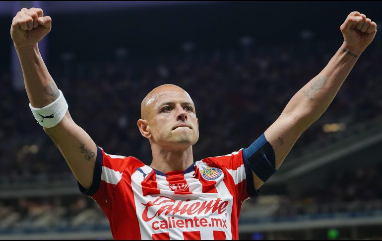 'Chicharito' durante el partido de ida de los Octavos de FInal de la Concacaf Champions Cup. IMAGO7