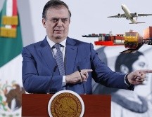 Marcelo Ebrard, secretario de Economía, habla en 