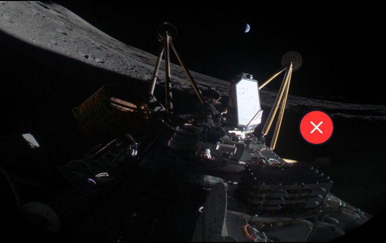 La misión IM-2 buscaba reservas de agua en la región de Mons Mouton. ESPECIAL / intuitivemachines.com/im-2 / Canva