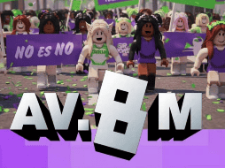 En pocos pasos puedes crear tu personaje en Roblox y unirte a esta marcha virtual por el 8M. IG/@avenida8m