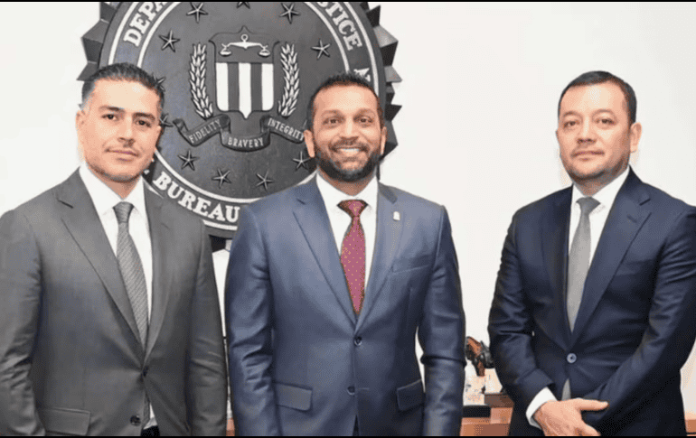 Omar García Harfuch se reúne con el FBI.  X / @FBI