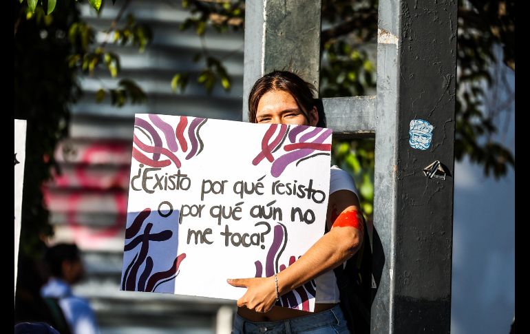 Miles de mujeres de todas las edades, se reunieron en Guadalajara para manifestarse por la violencia de género en el marco del 8M. EL INFORMADOR/ A. Navarro.