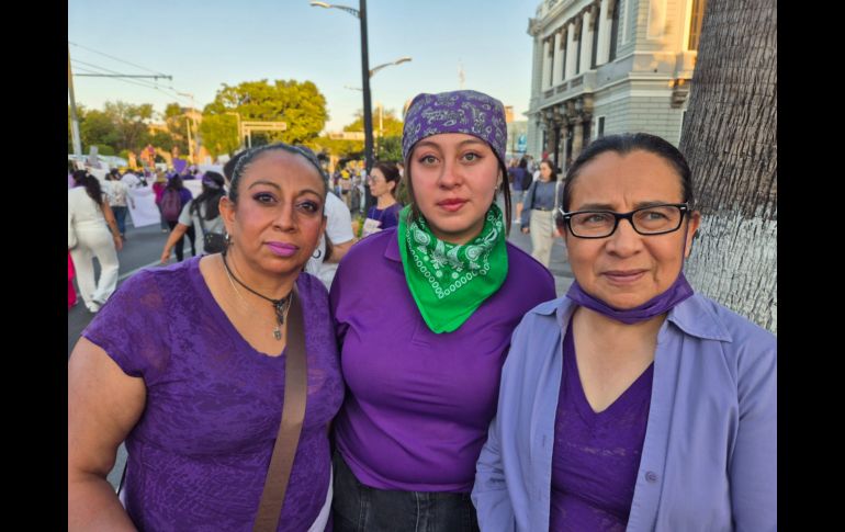Miles de mujeres de todas las edades, se reunieron en Guadalajara para manifestarse por la violencia de género en el marco del 8M. EL INFORMADOR/ M. Hernández.