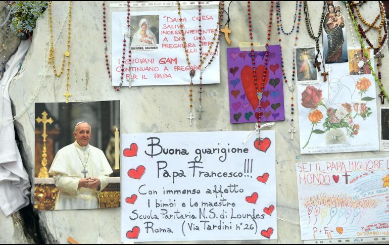 El papa Francisco cumple 24 días ingresado en el hospital Gemelli de Roma. EFE / F. CIMAGLIA