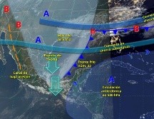 El frente frío número 33 se desplazará por el litoral del Golfo de México. X/ @conagua_clima.
