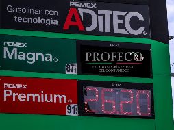 Este es el precio promedio de la gasolina regular en México, según la Profeco. EL INFORMADOR / ARCHIVO