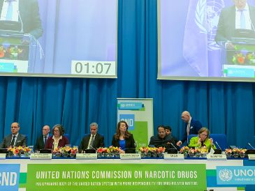 En 2024 la ONUDD apoyó la incautación de más de 300 toneladas de cocaína, 240 toneladas de drogas sintéticas y 100 toneladas de precursores químicos. EFE / O. Castrillo